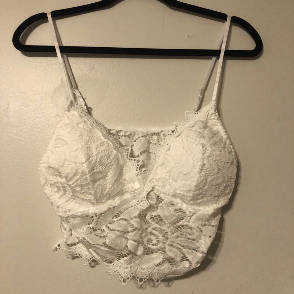 White bralette